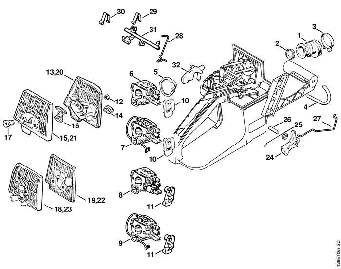 Ecrou M8 Volant Magnétique Pour Tronçonneuse Stihl 036AV MS360 - Foto 2