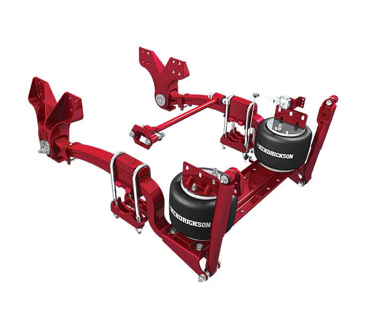 Components and Connections in a Hendrickson Lift Axle Plumbing System