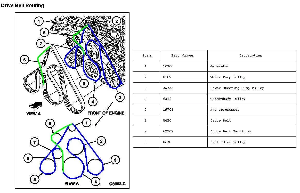 4.6 ford belt diagram