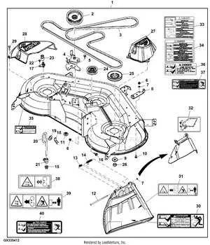 48 inch john deere l120 belt diagram