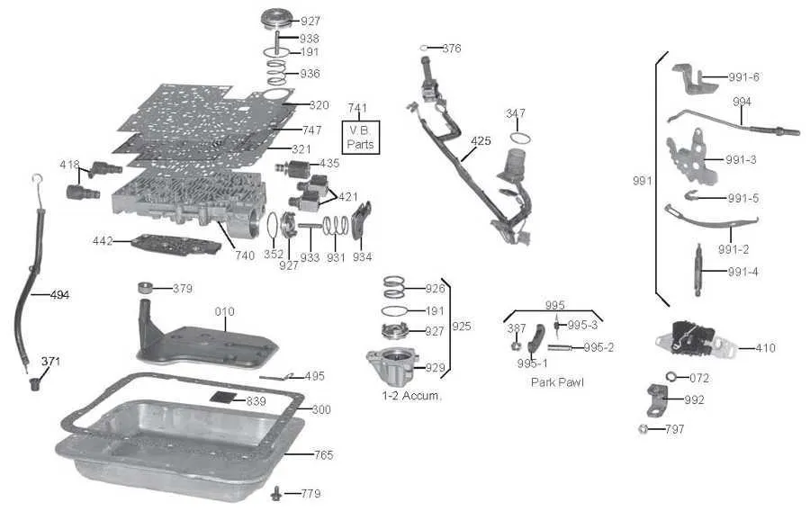 4L60E Valve Body Diagram and Function Explained