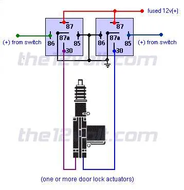 5 wire door lock actuator wiring diagram