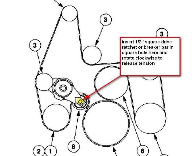 6.0 powerstroke belt diagram