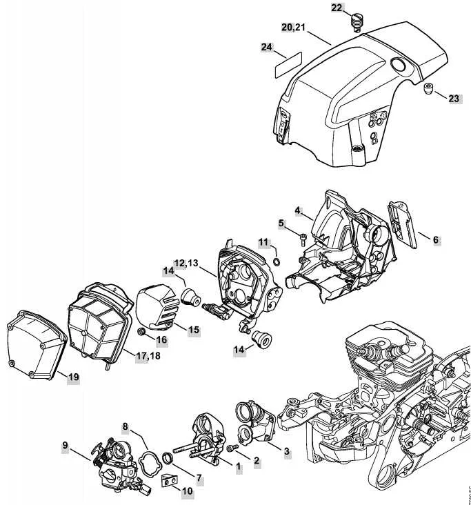 stihl ms362 parts diagram