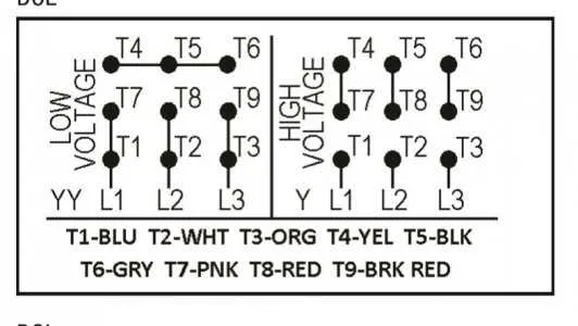 wiring diagram 3 phase motor
