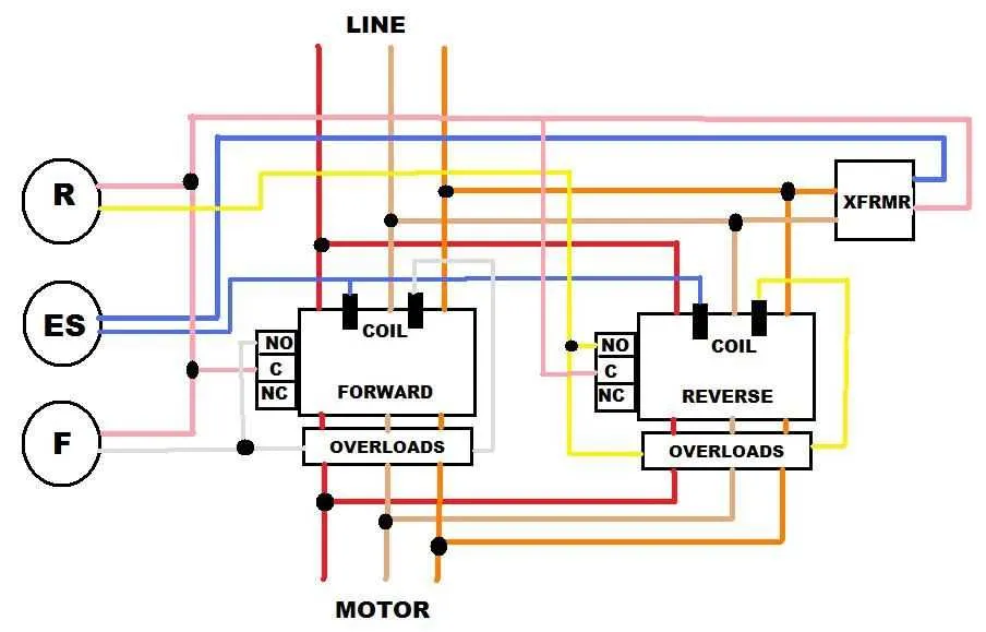 wiring diagram motor starter