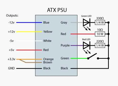 xbox 360 power supply wiring diagram