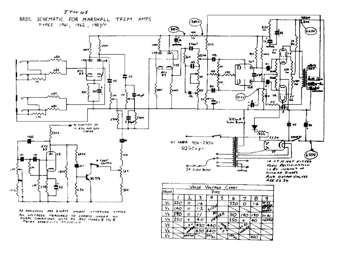 Marshall jtm45 schematic