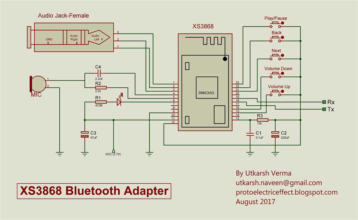 Bluetooth microphone circuit diagram