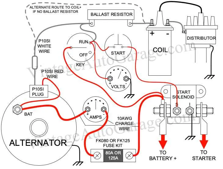 delco remy 4 wire alternator wiring diagram