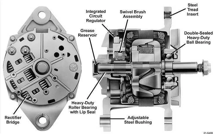 delco remy 4 wire alternator wiring diagram