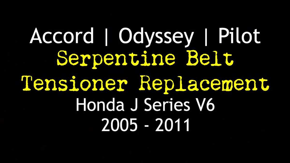 4 Honda Odyssey Belt Diagram: Everything You Need to Know