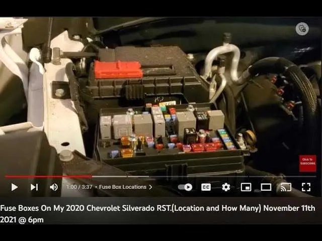 2022 silverado fuse box diagram