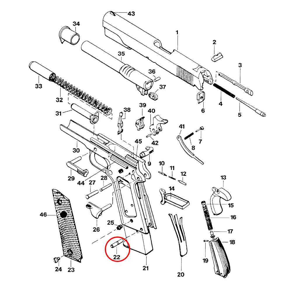 Understanding the 1911 Series 70 Parts Diagram