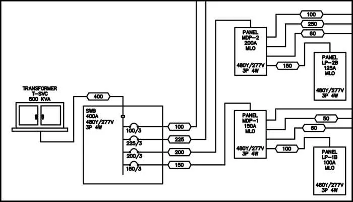 electrical riser diagram blank