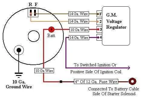 gm one wire alternator wiring diagram