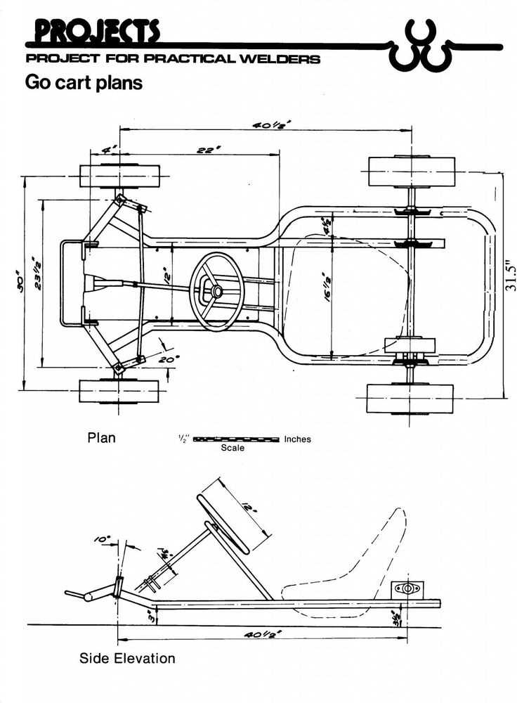 Go kart frame schematics