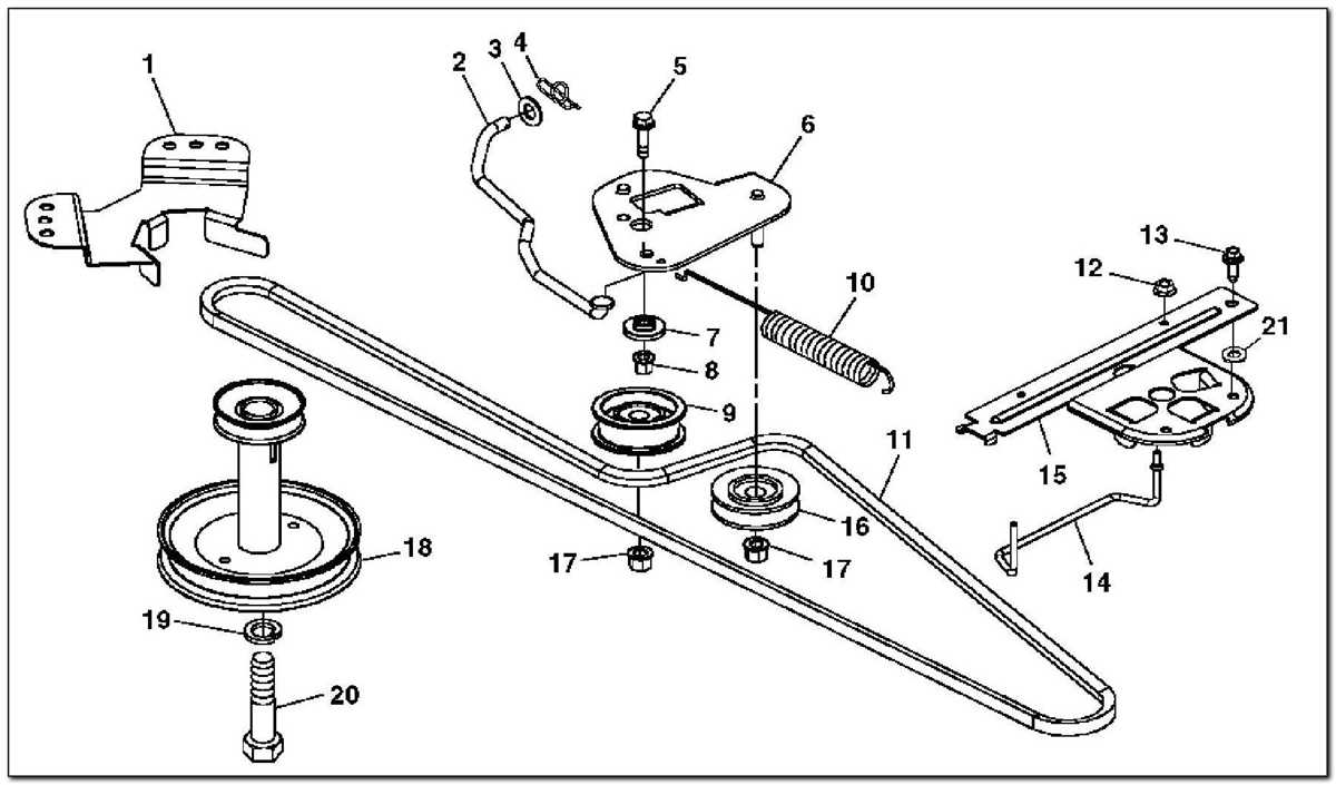 Discover the Complete Parts Diagram for the John Deere D110 Deck