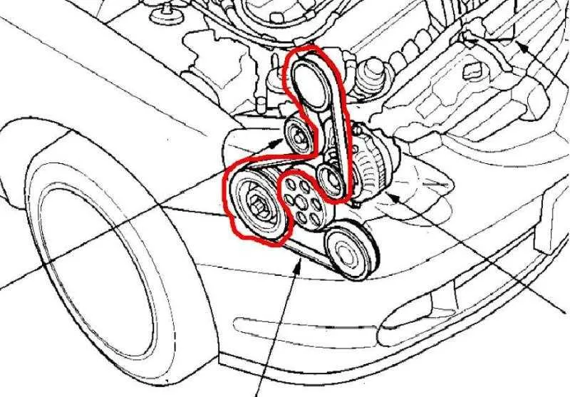 2010 honda crv belt diagram