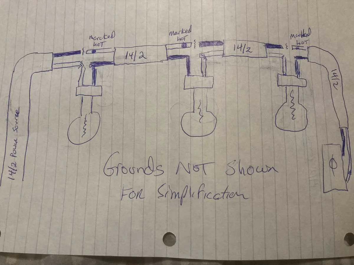 multiple light switch wiring diagram