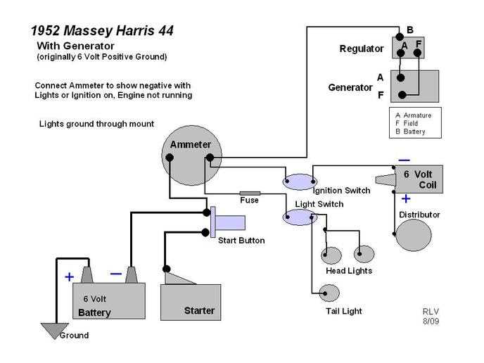 Massey ferguson 135 alternator wiring diagram