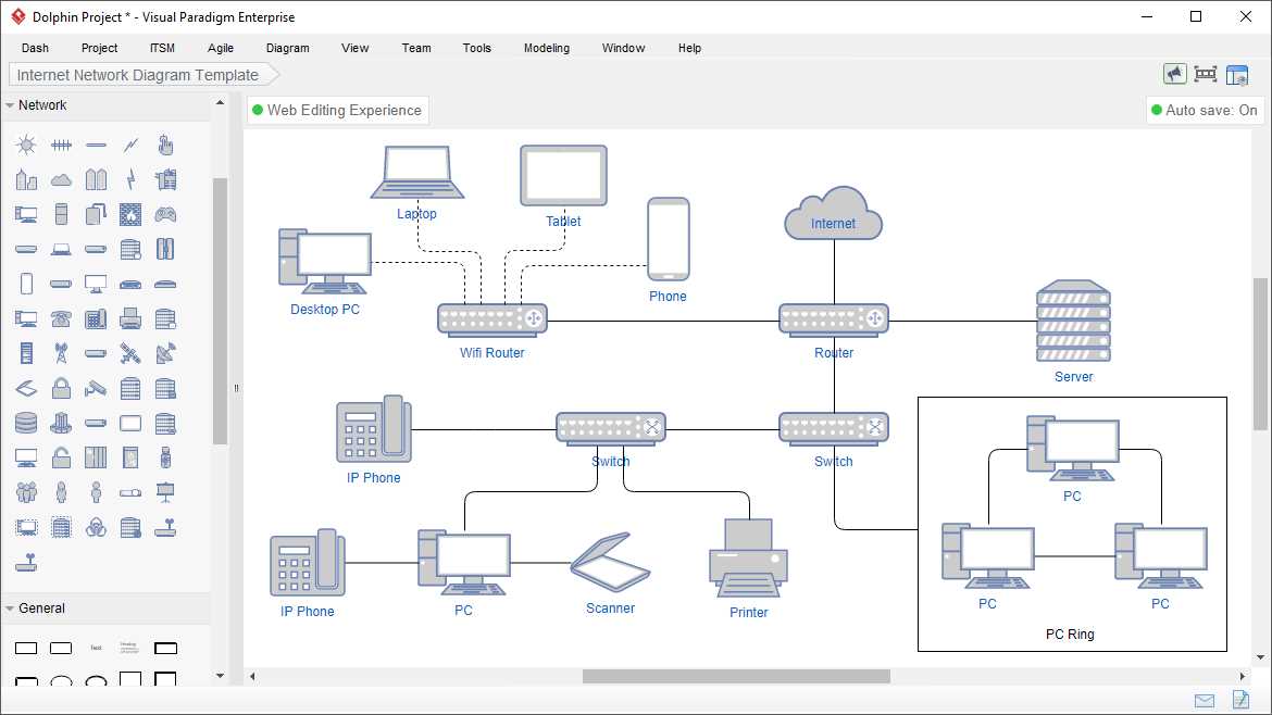 Network diagram software free online