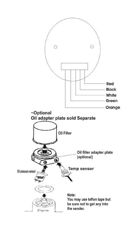water temperature gauge wiring diagram