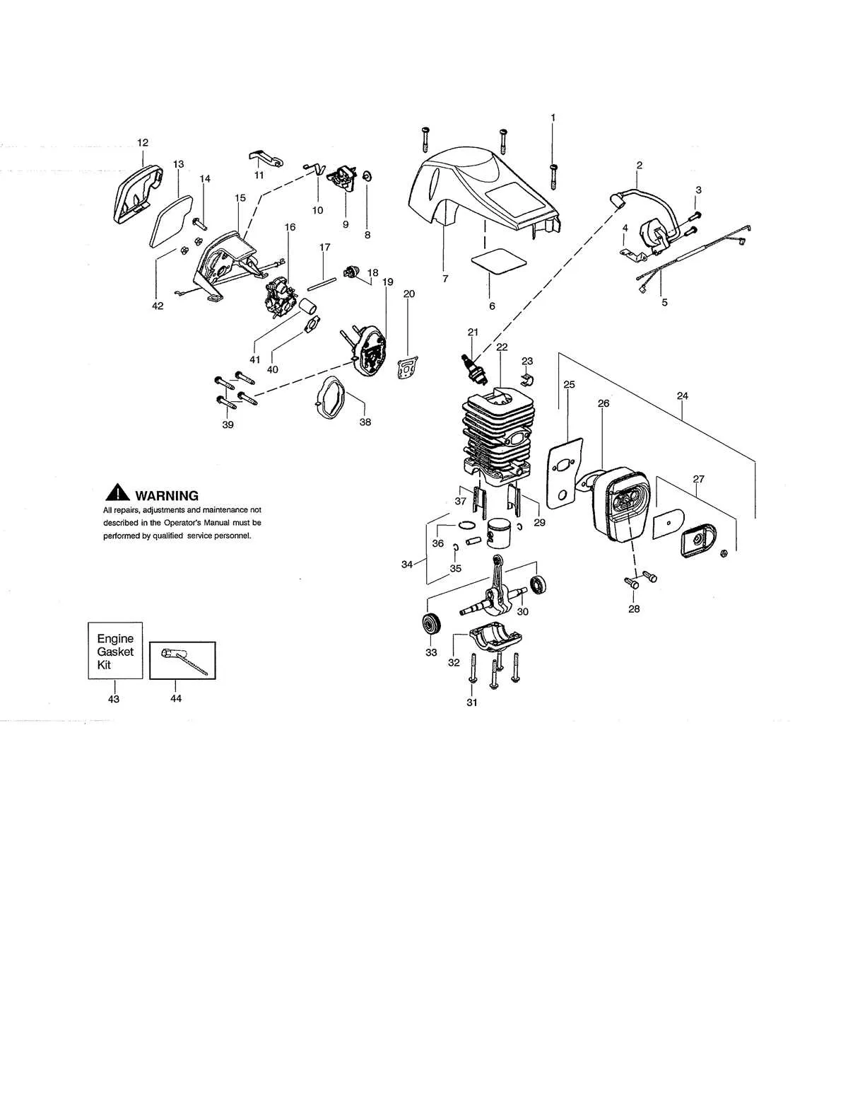 poulan pro 42cc chainsaw parts diagram poulan pro 42cc chainsaw parts diagram