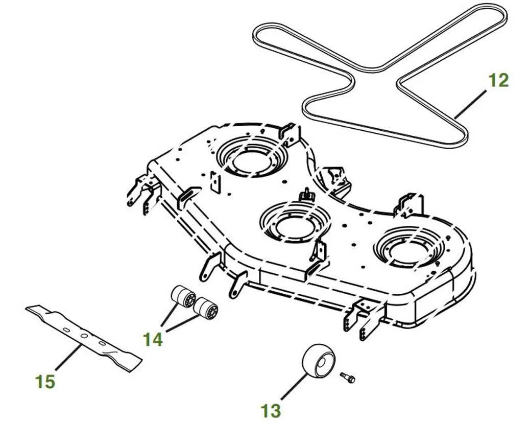 john deere z445 belt diagram