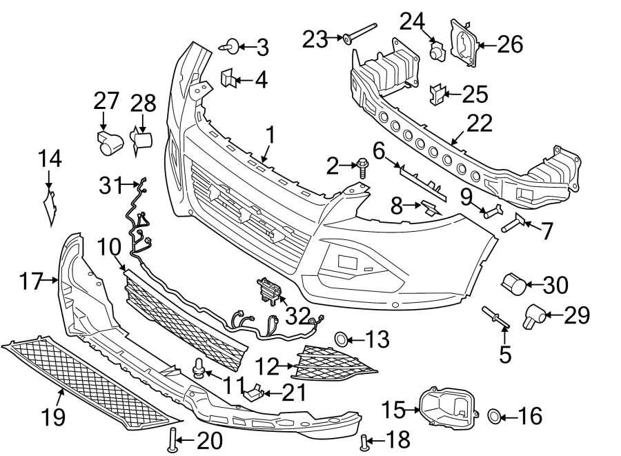 Understanding the 2019 Ford Edge Parts Diagram