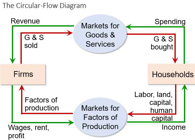 Analyzing the Circular Flow Diagram of a Free Market Economy