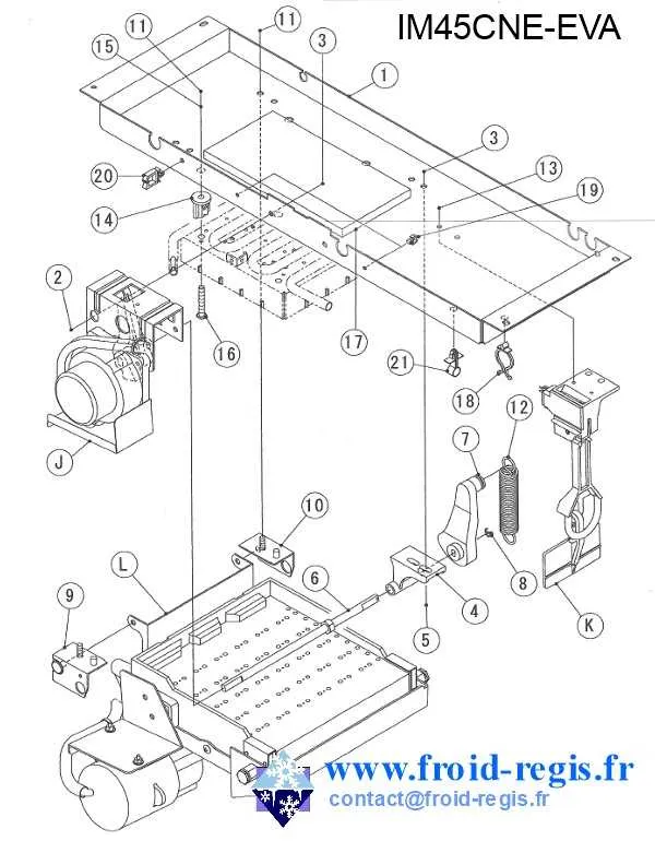 hoshizaki ice maker parts diagram
