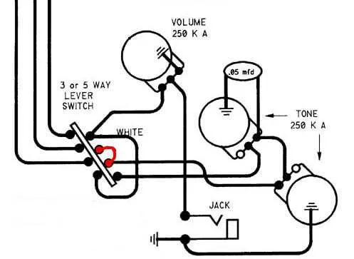 stratocaster wiring diagram series