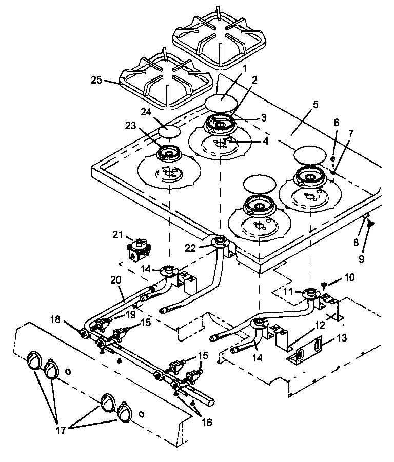 Visual Guide Exploring Every Component in a Stove Top Parts Diagram