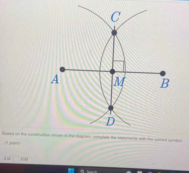 use the diagram to complete the statement.