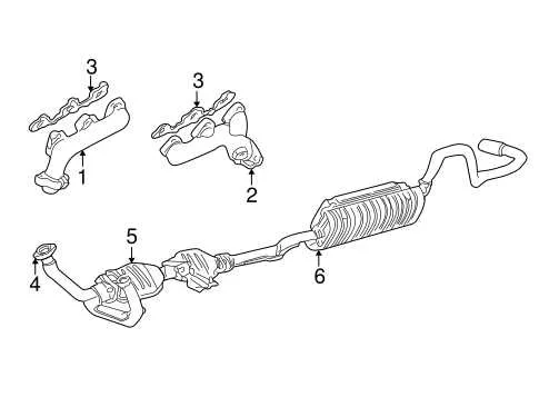 1998 ford ranger exhaust system diagram and replacement cost