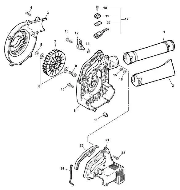 stihl blower parts diagram