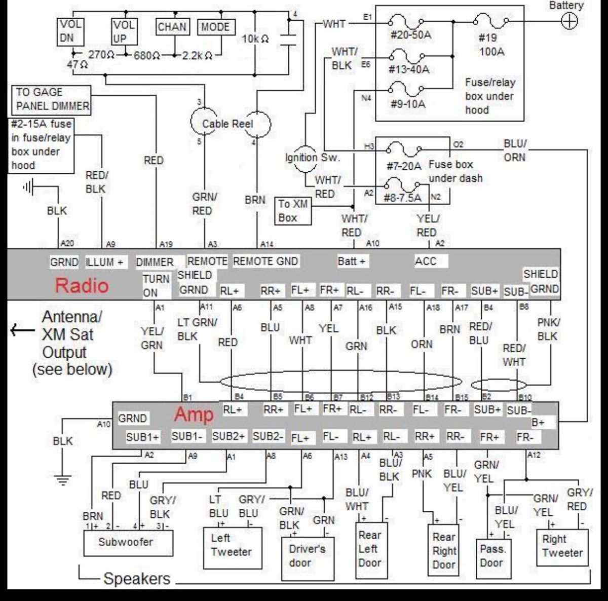 2003 honda element radio wiring diagram