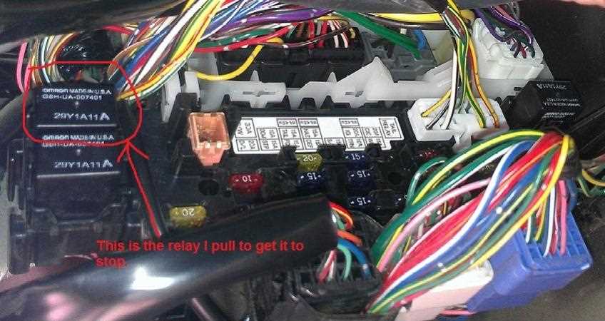 Step 2: Identify the Relay Responsible for the Electrical Issue