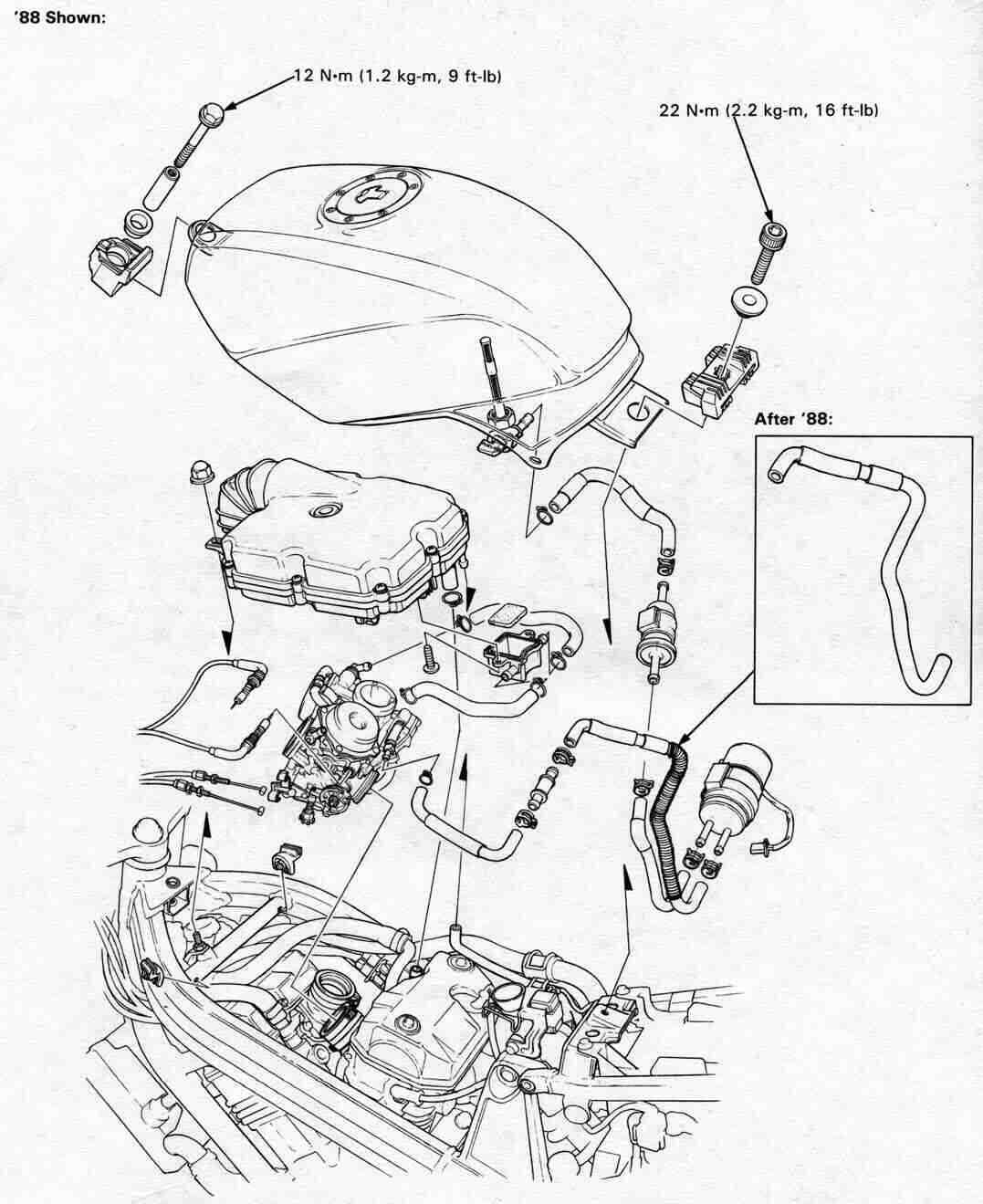Understanding the Motorcycle Fuel Line System Diagram and Components