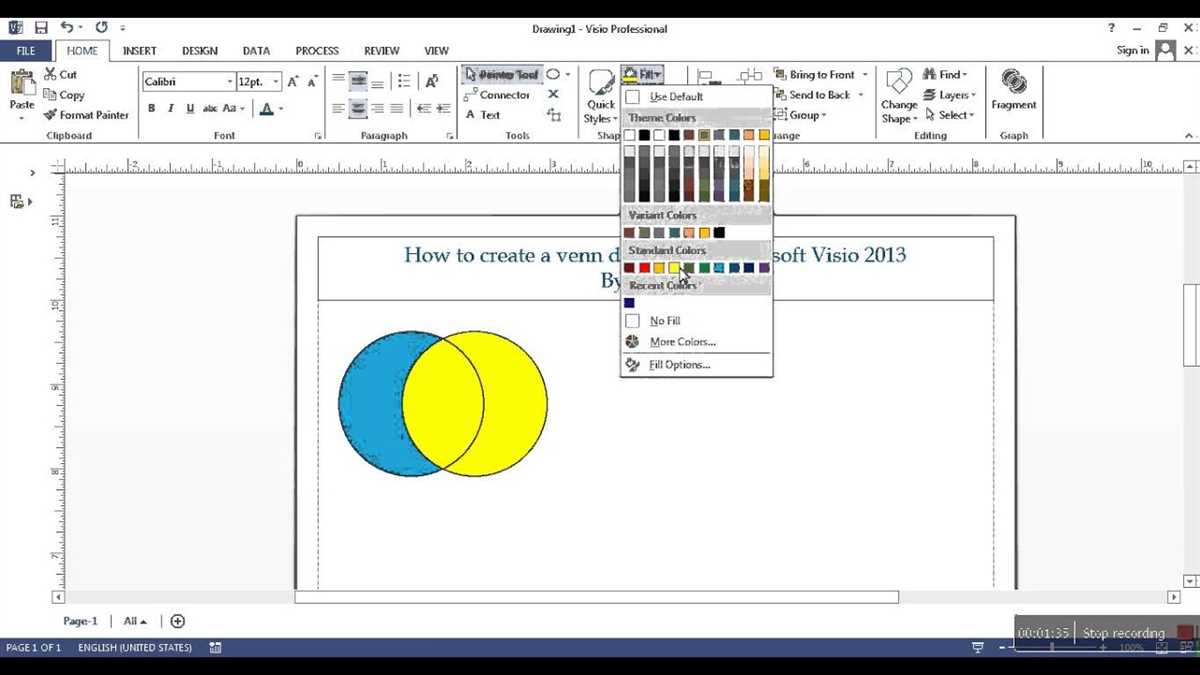 Benefits of using Visio for Venn diagrams