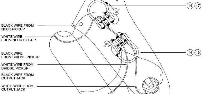p j bass wiring diagram