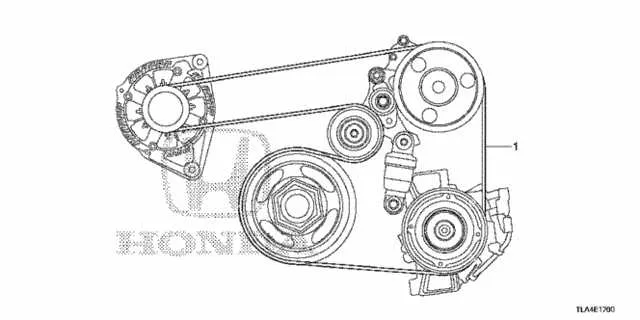 2004 honda crv serpentine belt diagram