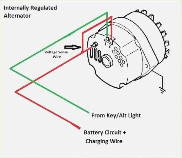 wiring diagram for one wire alternator