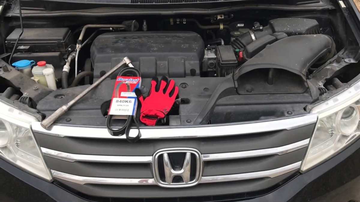 2014 honda odyssey belt diagram