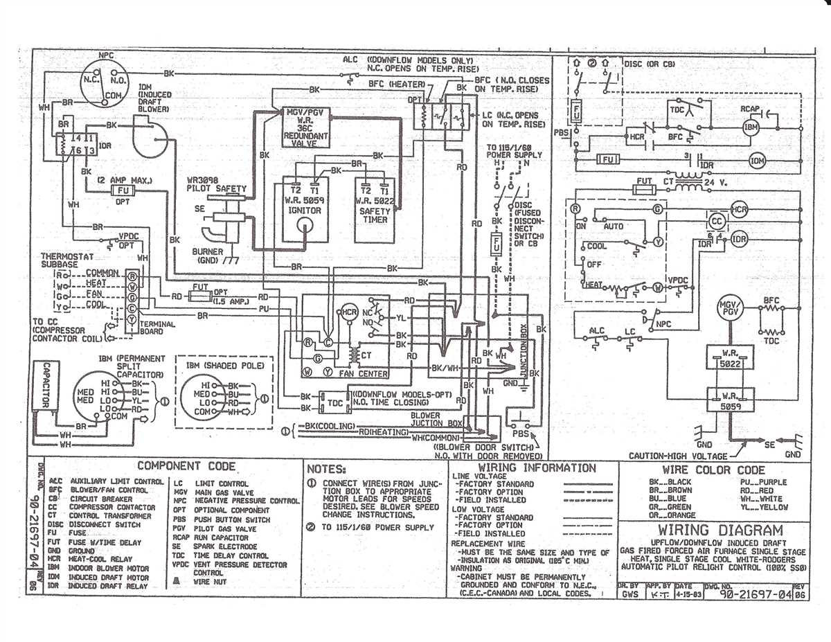 Nordyne furnace wiring diagram