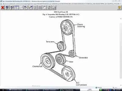 2007 ford focus drive belt diagram
