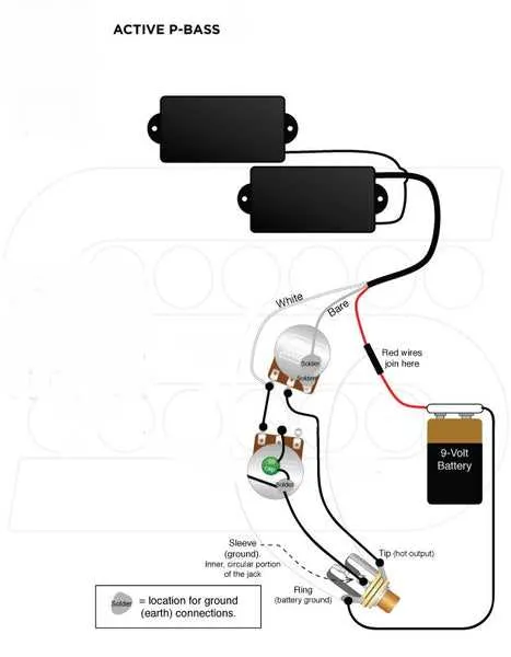 p bass wiring diagram