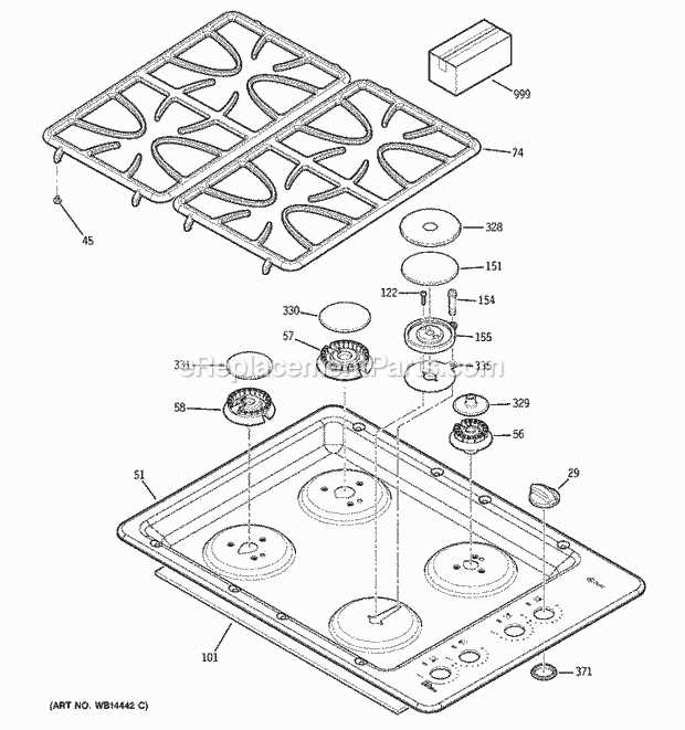 Visual Guide Exploring Every Component in a Stove Top Parts Diagram