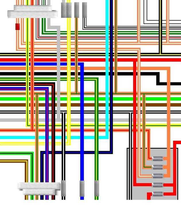 A detailed wiring diagram for the GSX600F motorcycle Gsx600f wiring diagram